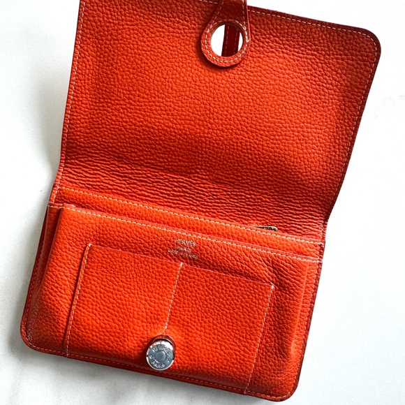 Orange Dogon Duo Wallet - Picture 2 of 11
